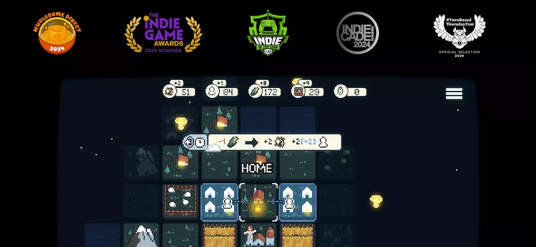 Tangkapan layar gameplay Dawnfolk 1