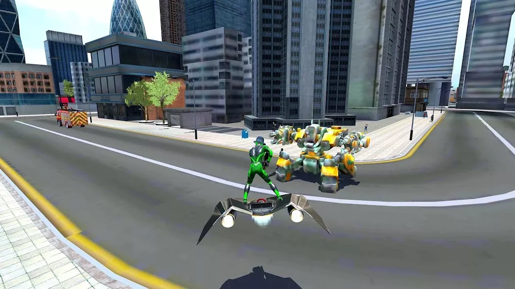 Rope Frog Ninja Hero Car Vegas screenshot 3