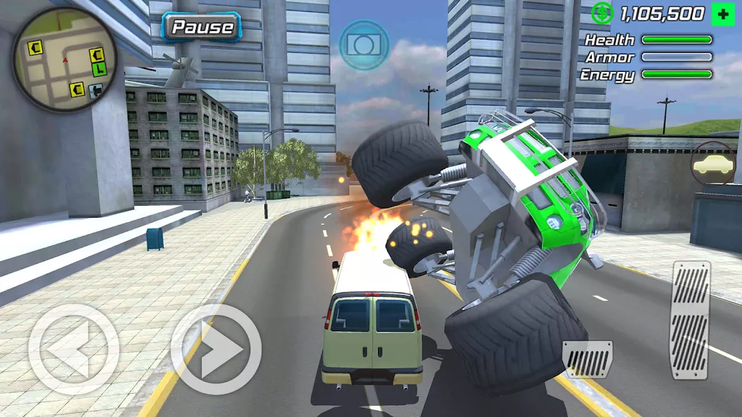 Rope Frog Ninja Hero Car Vegas screenshot 4