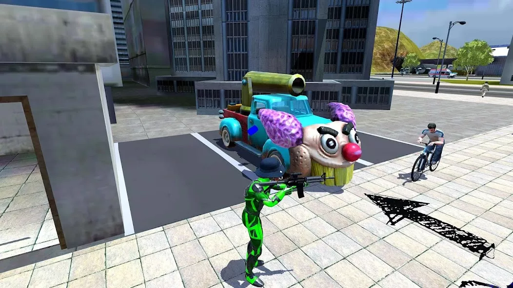 Rope Frog Ninja Hero Car Vegas screenshot 5