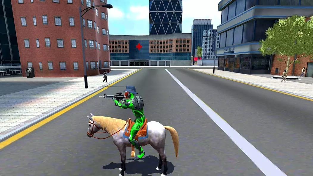 Rope Frog Ninja Hero Car Vegas screenshot 1