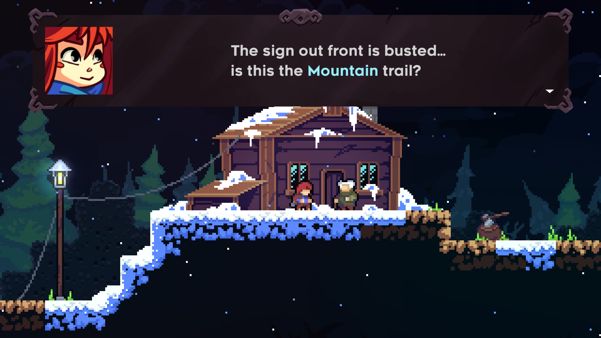 Captura de tela do gameplay de Celeste 2