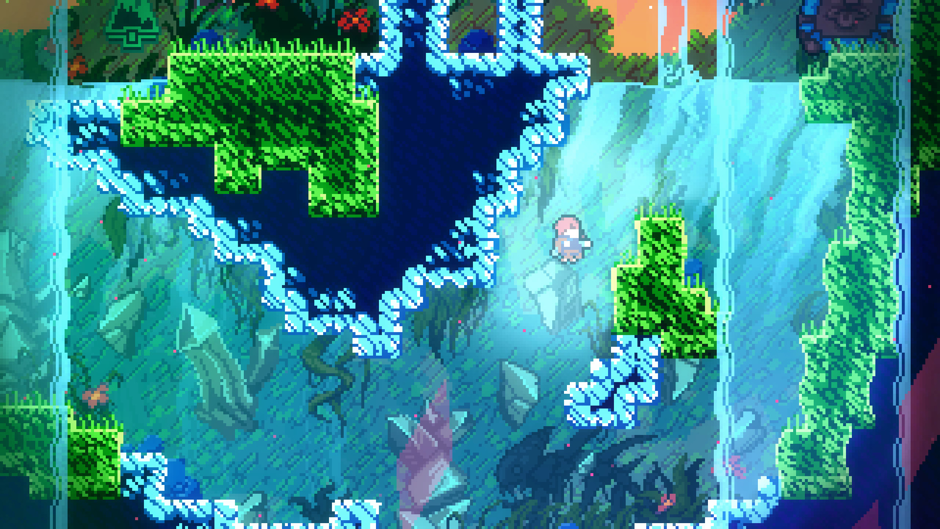 Captura de tela do gameplay de Celeste 1