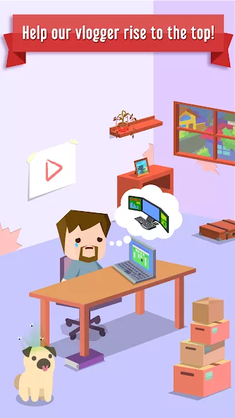 Vlogger Go Viral: Tuber Life Gameplay Screenshot 1