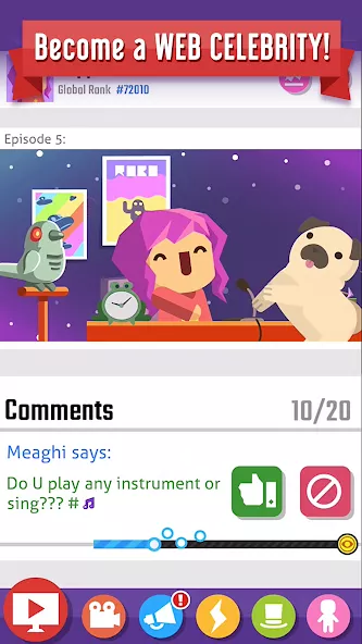 Vlogger Go Viral: Tuber Life Avatar Customization Screenshot 5