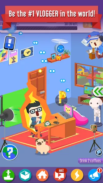 Vlogger Go Viral: Tuber Life Channel Management Screenshot 4