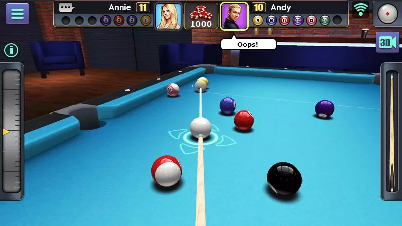 Screenshot di 3D Pool Ball 1