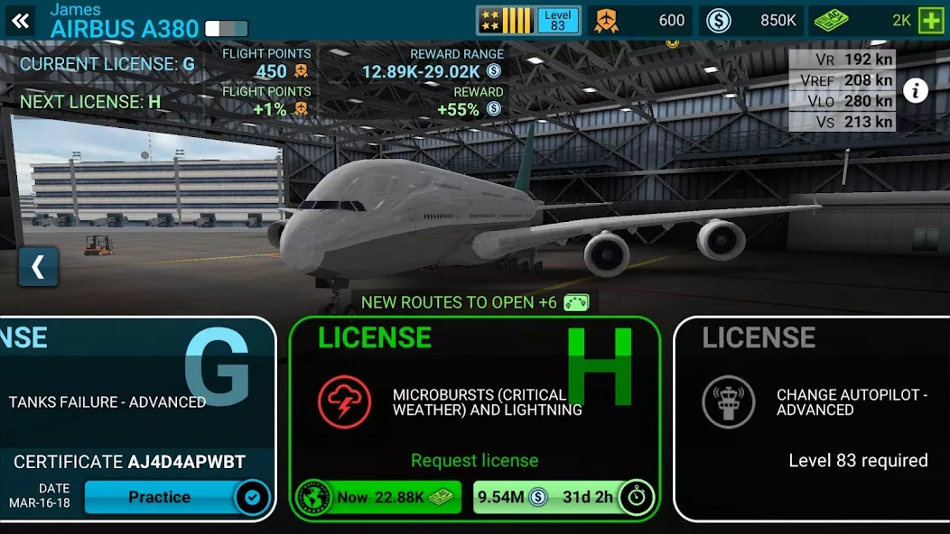 Captura de pantalla de jugabilidad de simulación de vuelo 4