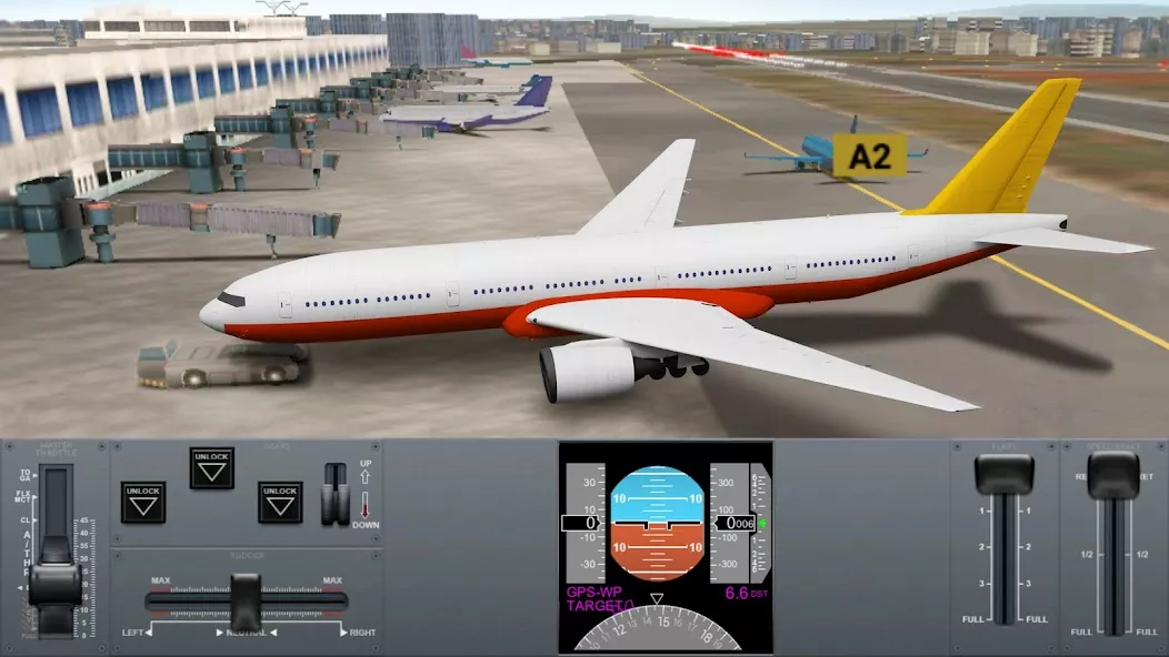 Captura de pantalla de jugabilidad de simulación de vuelo 2