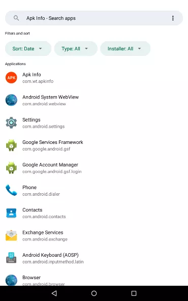 Apk Info app screenshot 3