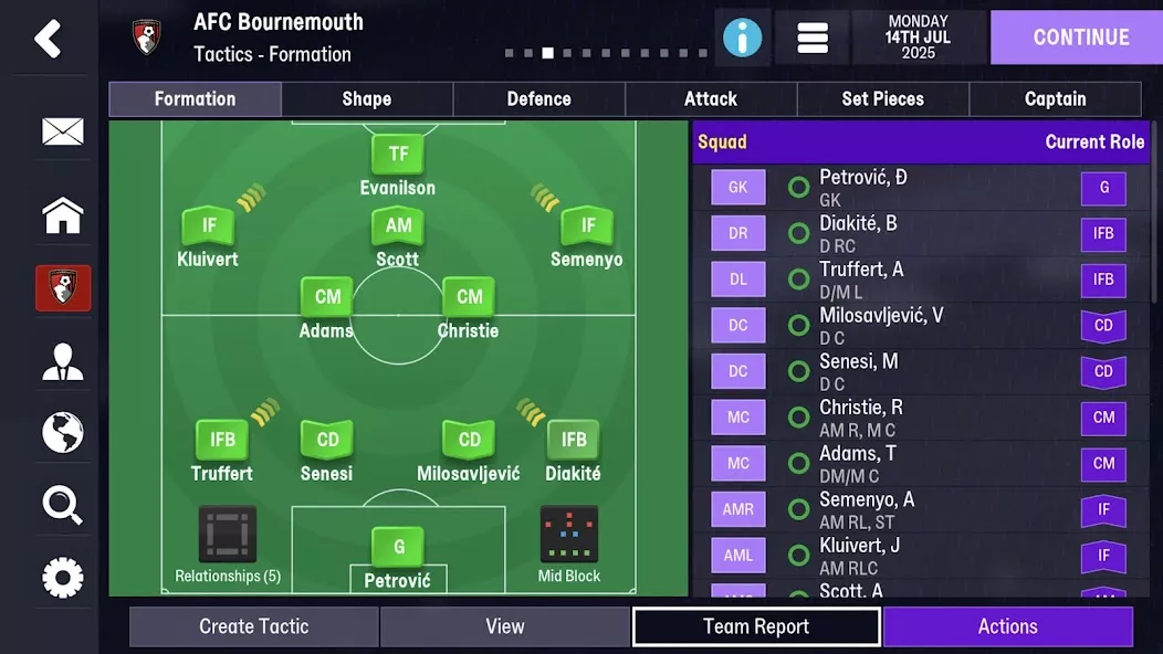 Schermata 4 di Football Manager Mobile 2026