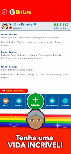 BitLife BR – Simulação de vida gameplay screenshot 5