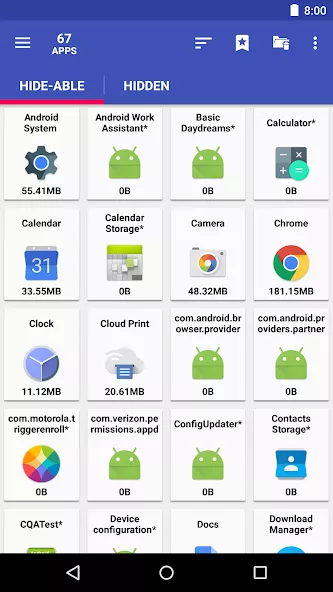 AppMgr Pro III (App 2 SD) preview screenshot 2