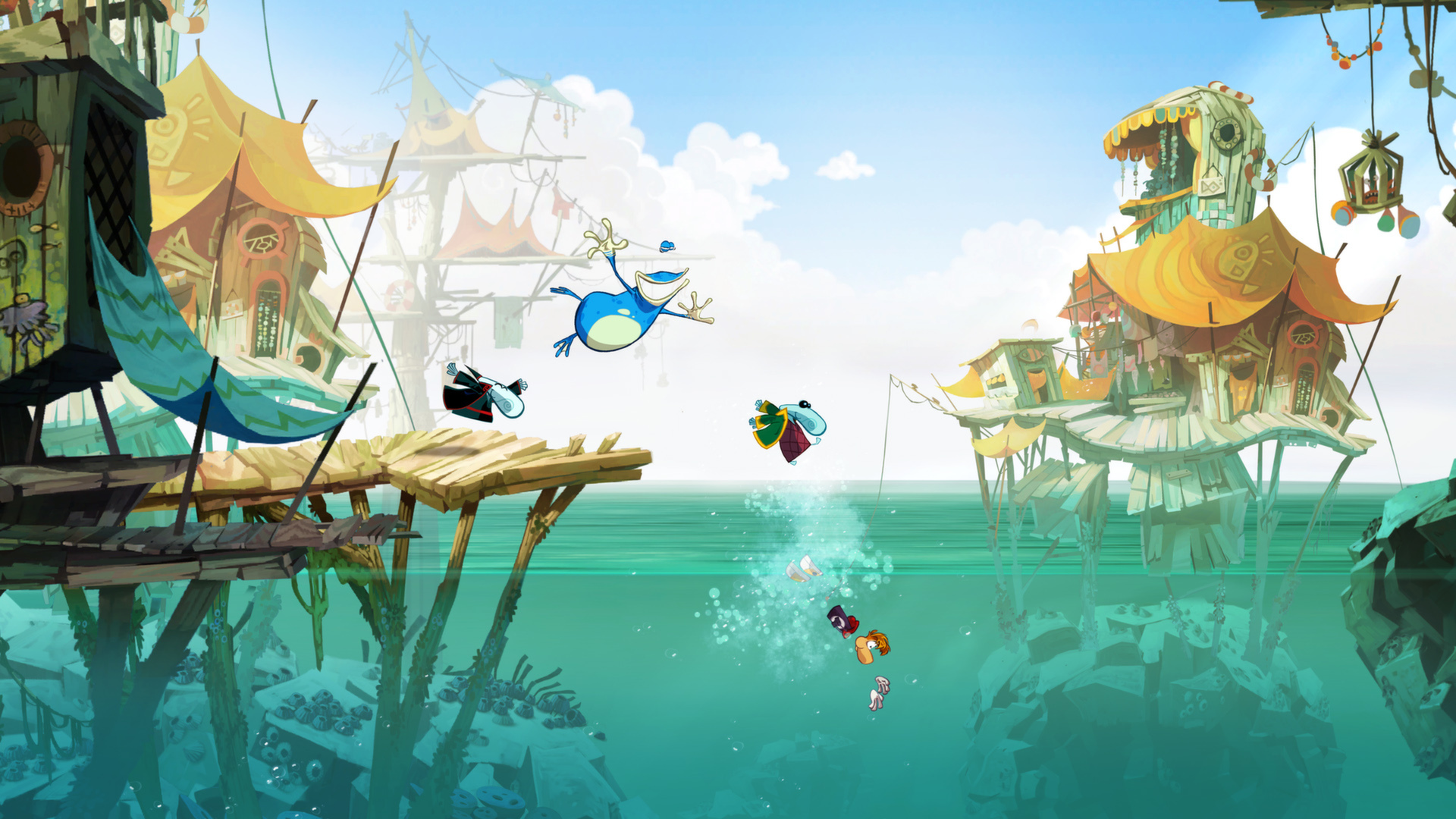 Rayman Origins gameplay screenshot 1