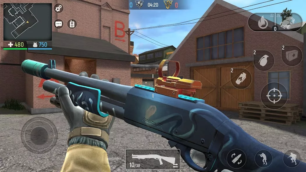 Captura de pantalla del gameplay de Modern Ops 1