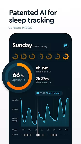 Sleep Cycle: Sleep analysis & Smart alarm clock screenshot 2
