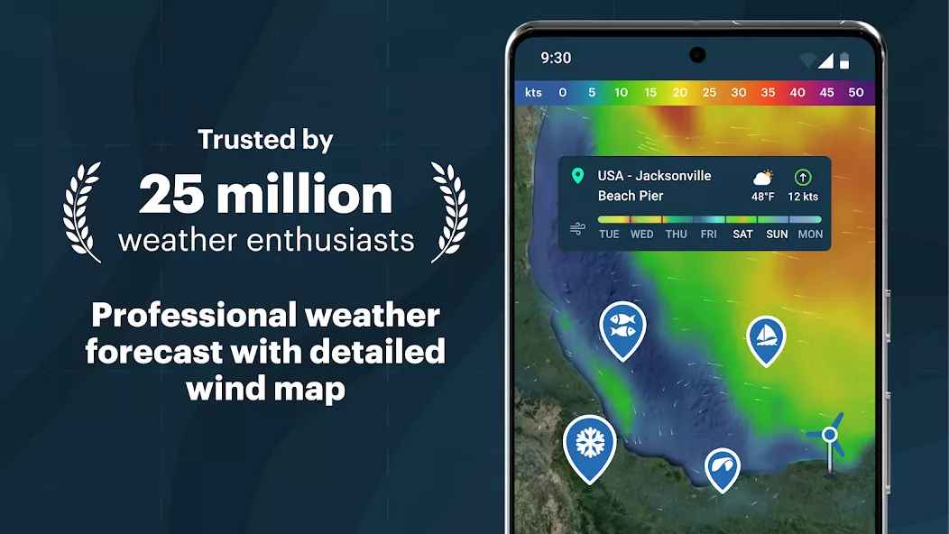 Tangkapan layar Windy.app Pro 1