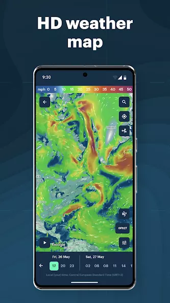 Tangkapan layar Windy.app Pro 3