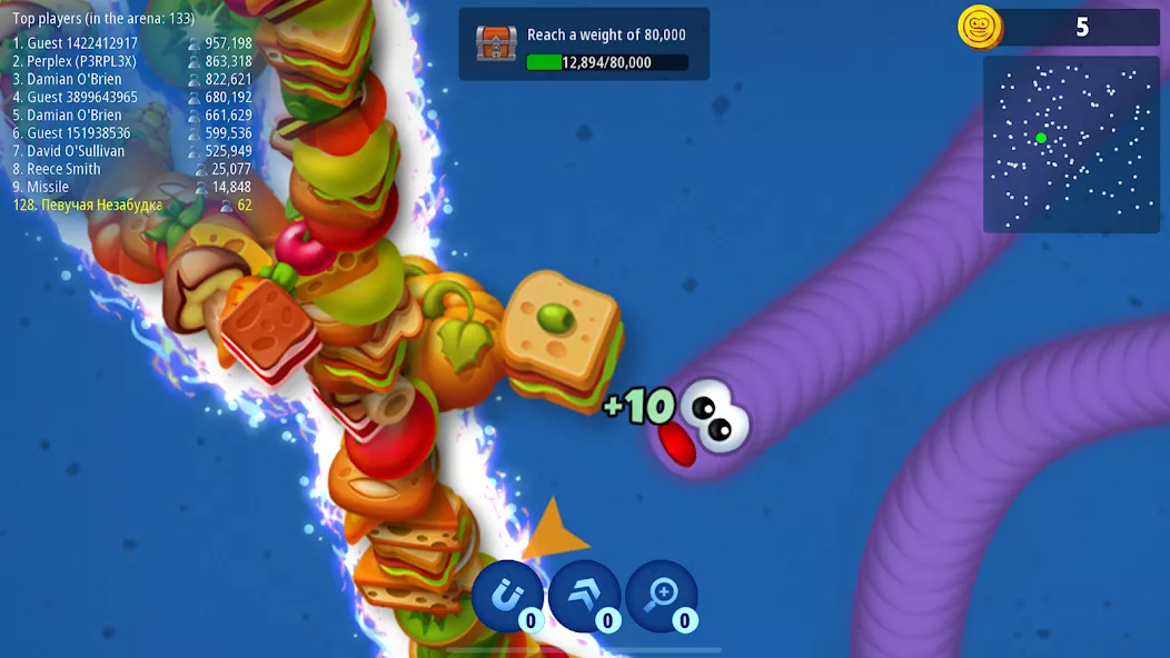 Worms Zone .io screenshot 1