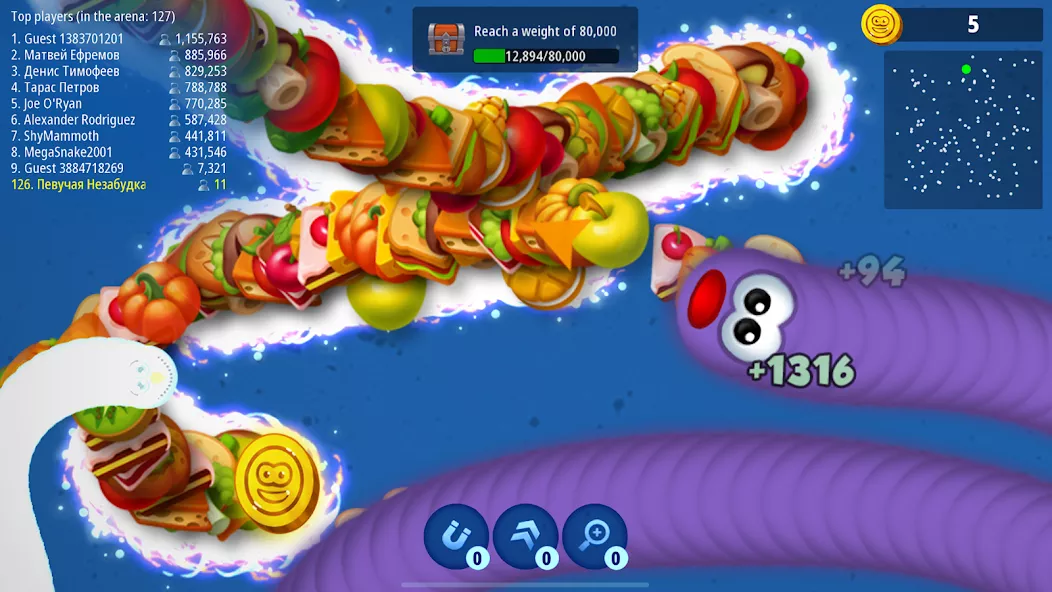 Worms Zone .io screenshot 2