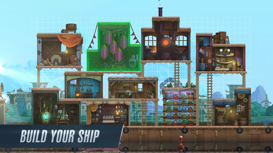 Driftfall: Pixel Action RPG ゲームプレイ スクリーンショット 1