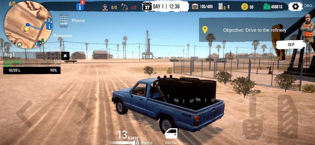 Captura de pantalla del juego Landman: Oil Simulator 3