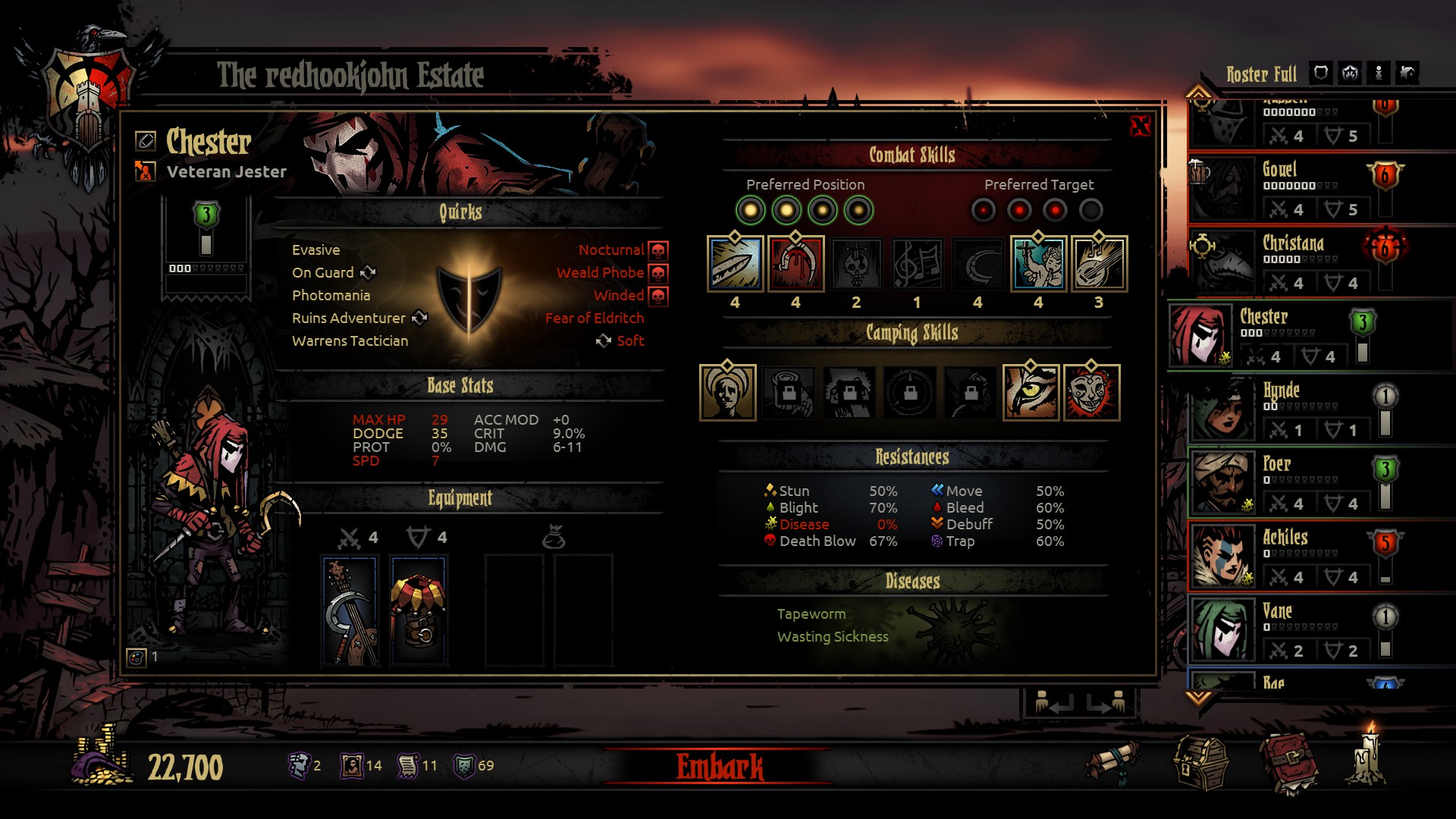 Cuplikan layar Darkest Dungeon 4