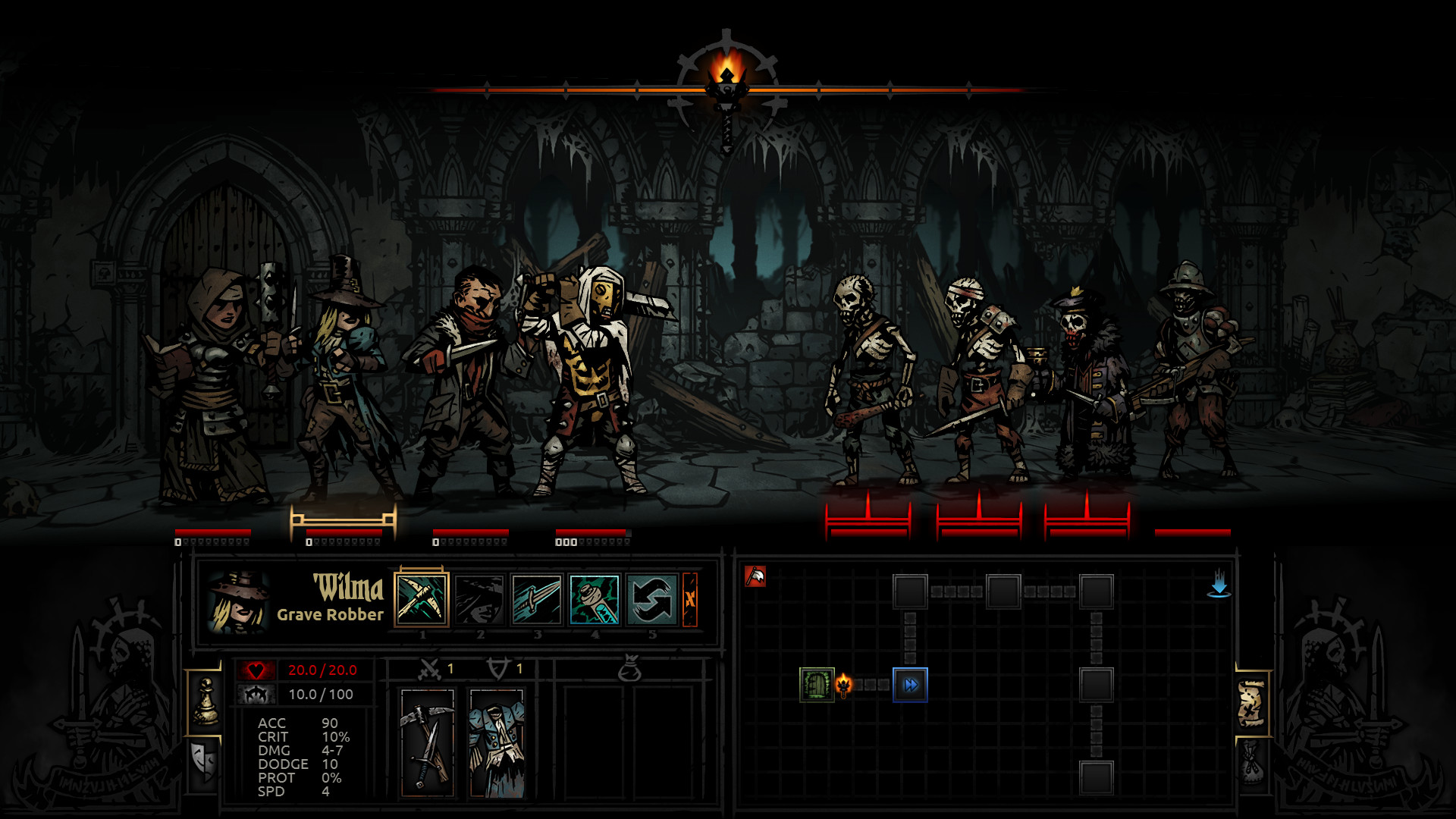 Cuplikan layar Darkest Dungeon 2