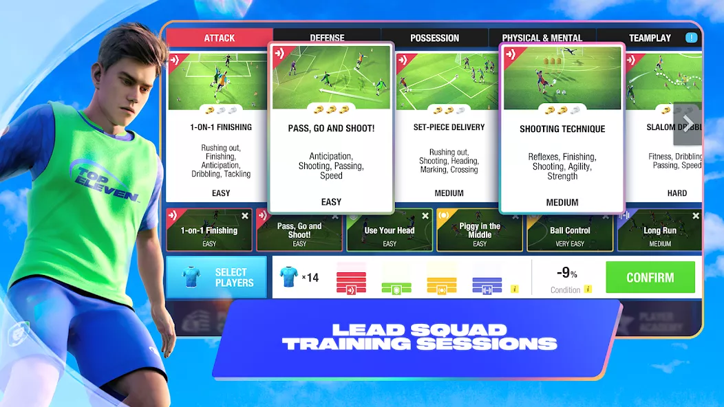 Tangkapan layar Top Eleven Be a Soccer Manager 1