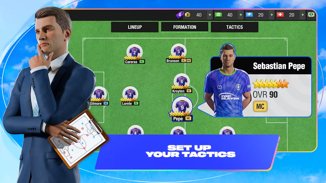 Tangkapan layar Top Eleven Be a Soccer Manager 5
