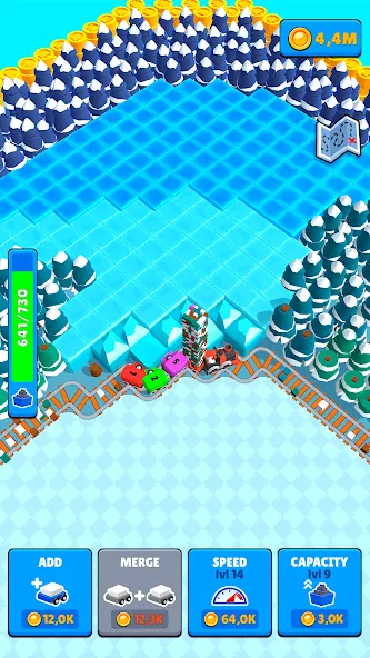 Train Miner: Idle Railway Game gameplay screenshot 4