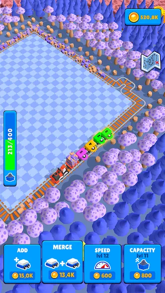 Train Miner: Idle Railway Game gameplay screenshot 2