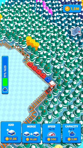 Train Miner: Idle Railway Game gameplay screenshot 5