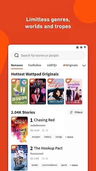 Wattpad – Read & Write Stories app screenshot 3