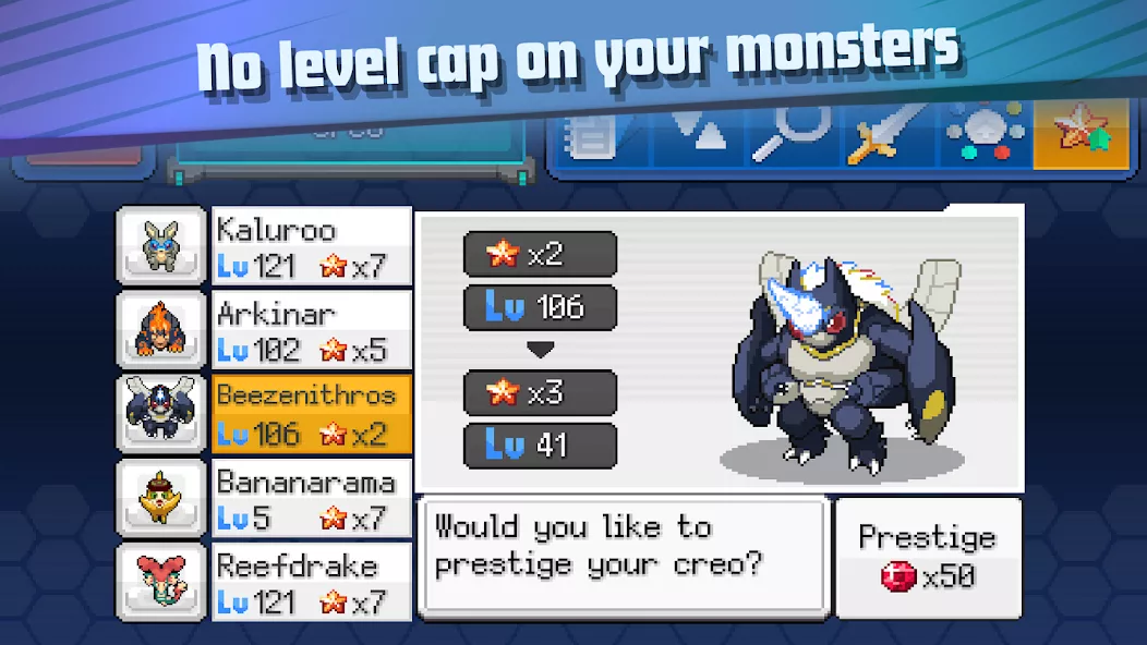 Capture d'écran 1 de EvoCreo 2: Monster Trainer RPG