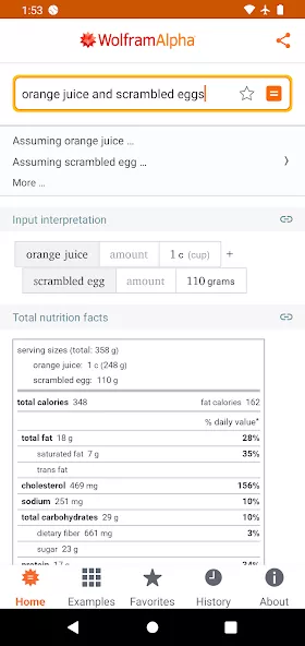 WolframAlpha Classic app preview 4