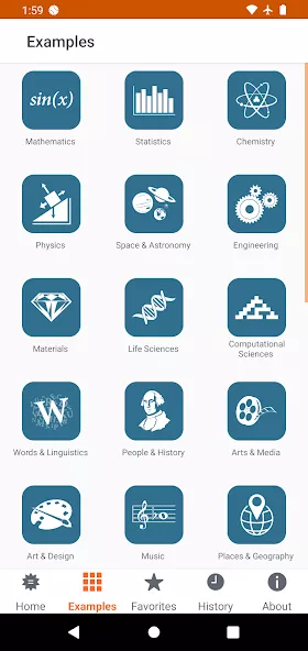 WolframAlpha Classic app preview 1