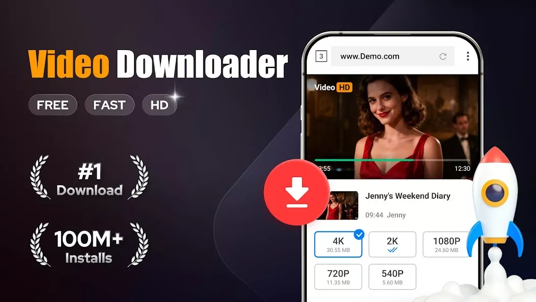 Screenshot 1 of the Video Downloader