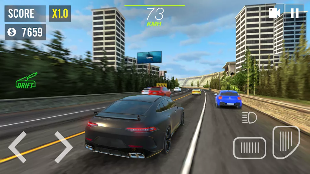 Racing in Car 2023 gameplay screenshot 1