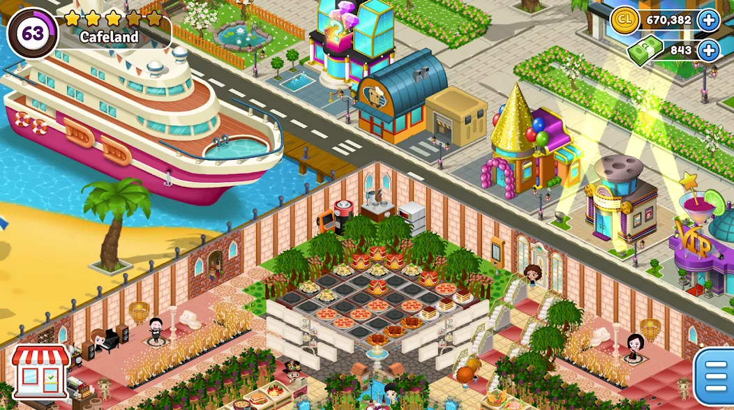 Cafeland – Restaurant Cooking Screenshot 1